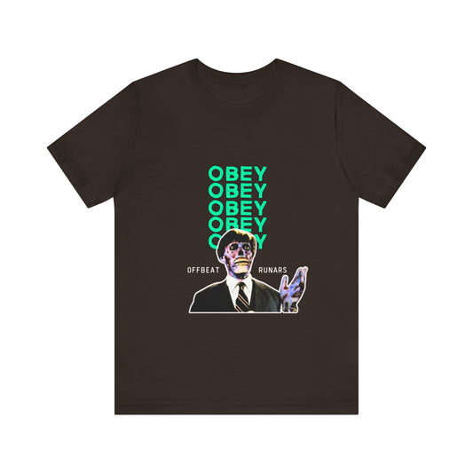 Viven Obedecer ᚾ THE OFFBEAT RUNARS CO. Camiseta de manga corta unisex Jersey