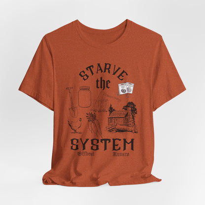 Starve the system ᚾ THE OFFBEAT RUNARS CO. Unisex Jersey Short Sleeve Tee