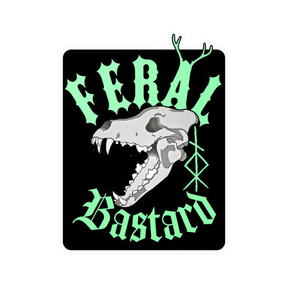 Feral Bastard Kiss-Cut Vinyl Decals ᚾ THE OFFBEAT RUNARS CO.