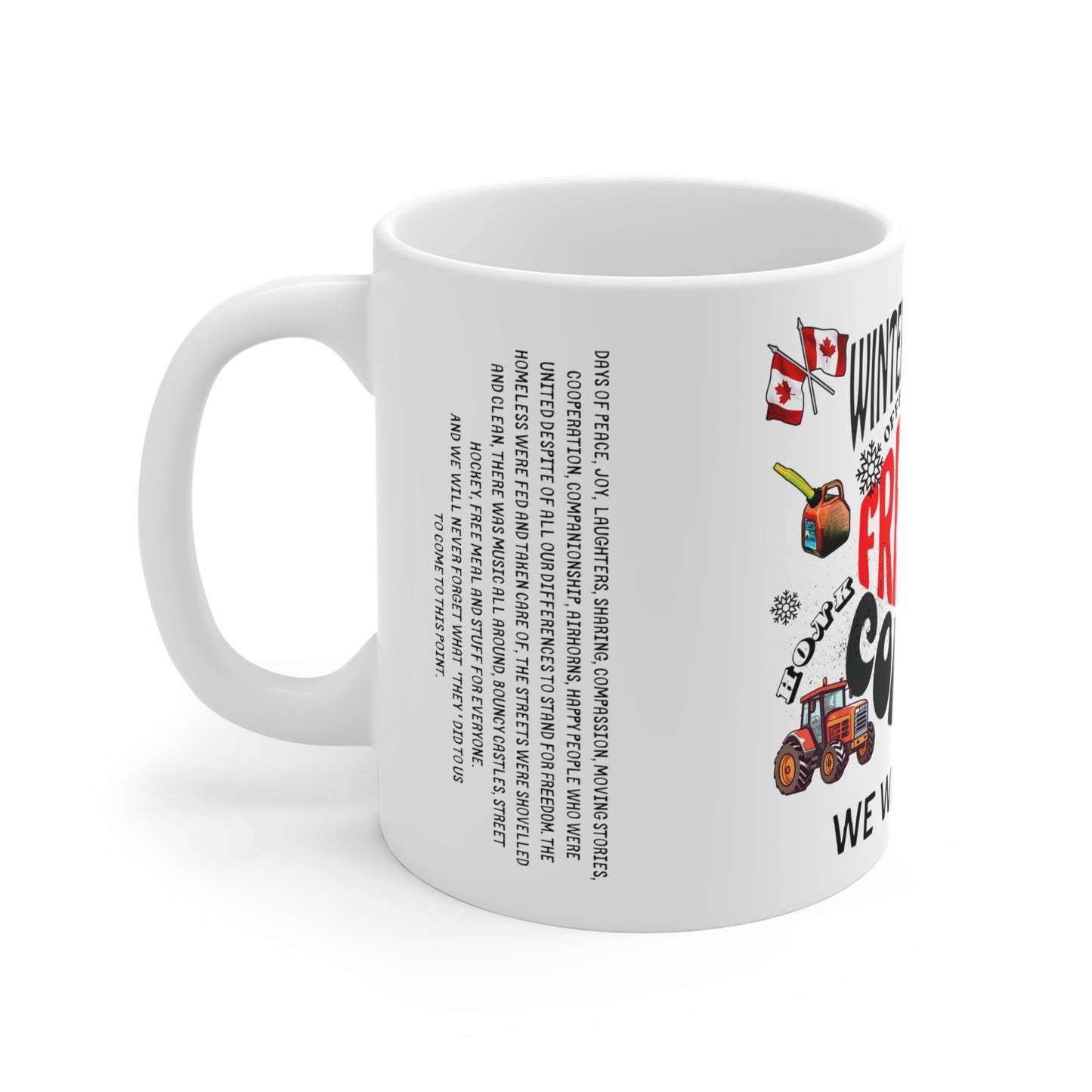 Tazas de cerámica Winter Of Love '22 FREEDOM CONVOY (11oz\15oz\20oz)