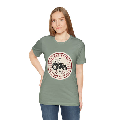 Support our farmers vintage ᚾ THE OFFBEAT RUNARS CO. Unisex Jersey Short Sleeve Tee