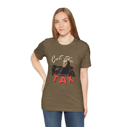 Cut the tax ᚾ THE OFFBEAT RUNARS CO. Unisex Jersey Short Sleeve Tee