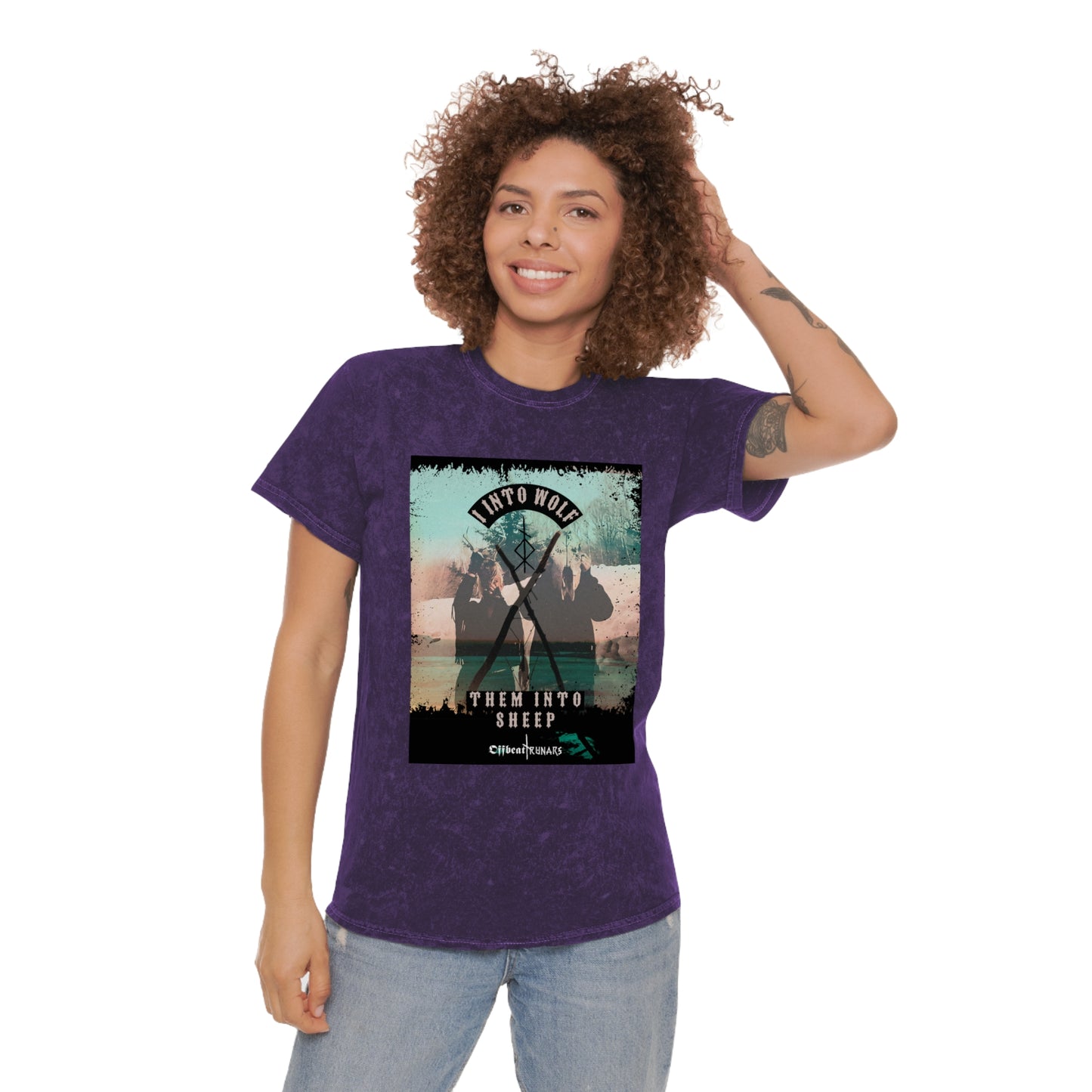 I into wolf Them into sheep Unisex Mineral Wash T-Shirt