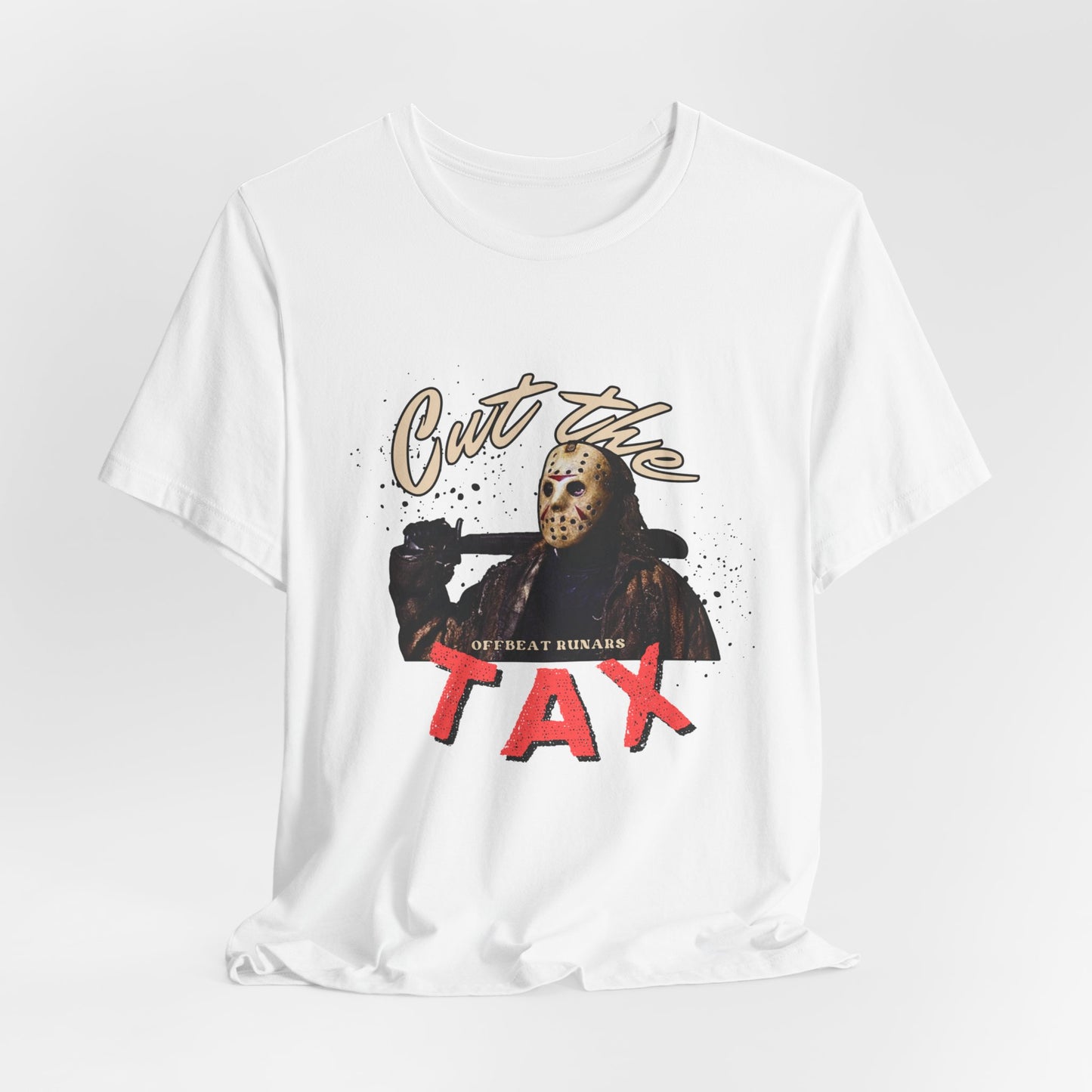 Cut the tax ᚾ THE OFFBEAT RUNARS CO. Unisex Jersey Short Sleeve Tee