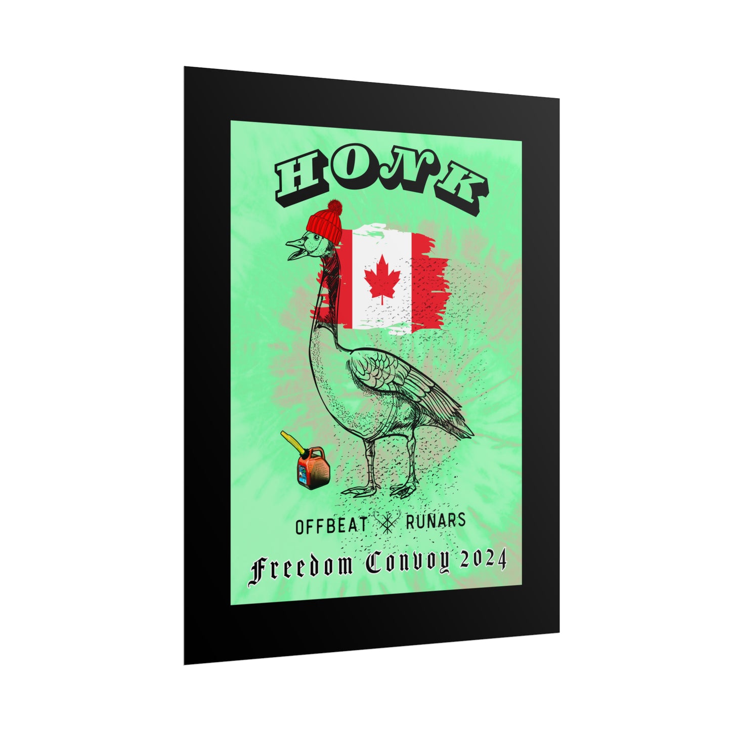 Affiche HONK Canadian Goose ᚾ THE OFFBEAT RUNARS CO.