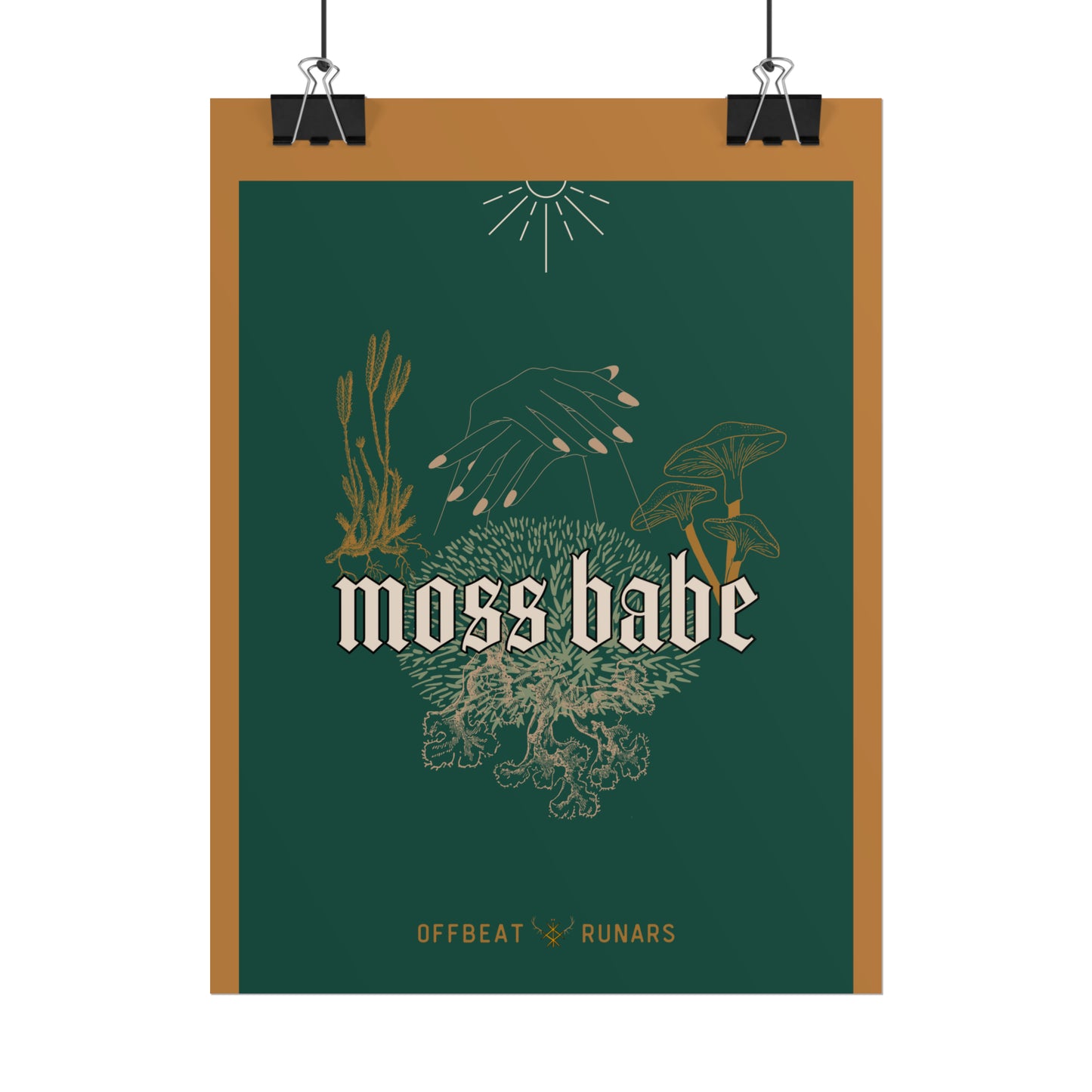 Moss babe Rolled Poster THE OFFBEAT RUNARS CO.