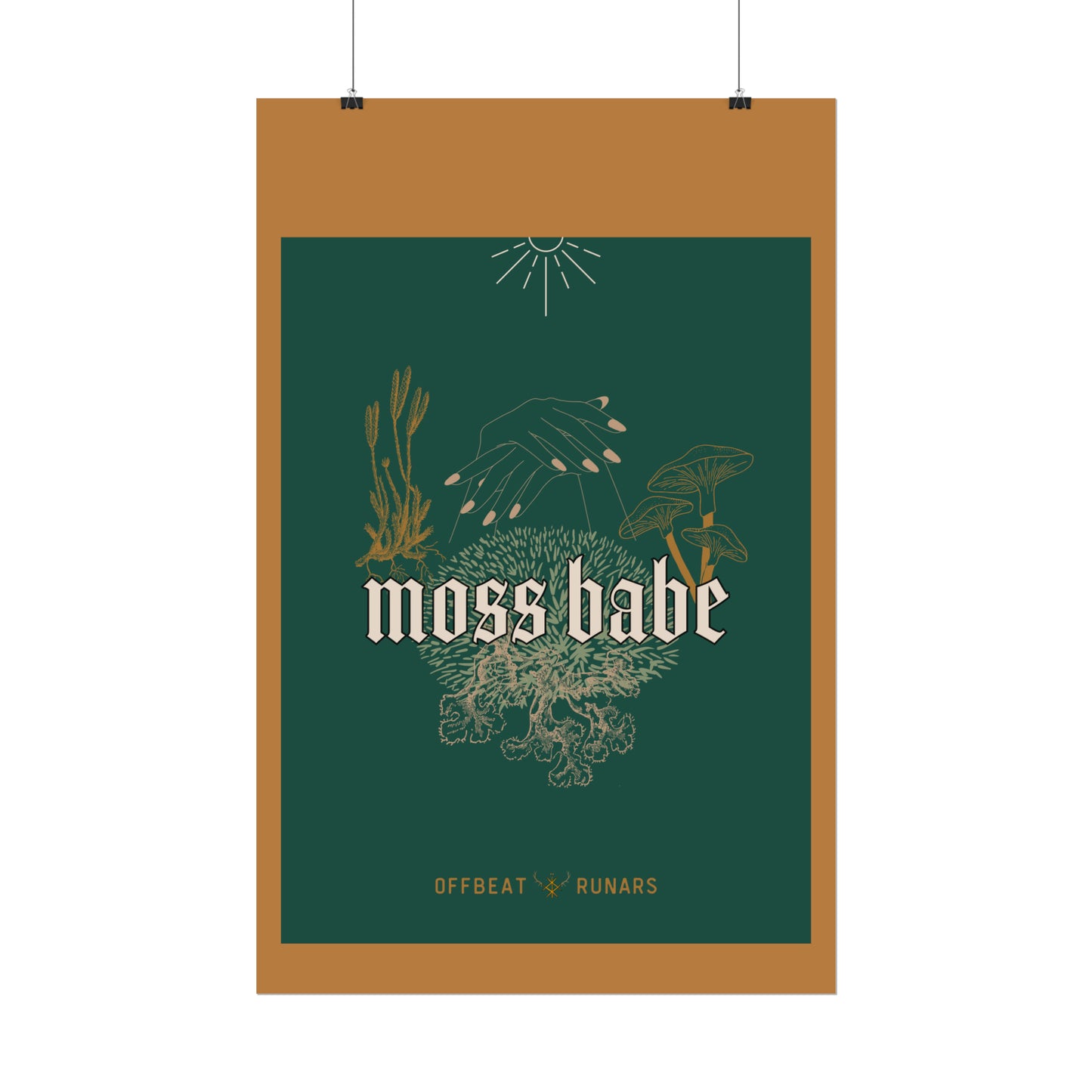 Moss babe Rolled Poster THE OFFBEAT RUNARS CO.