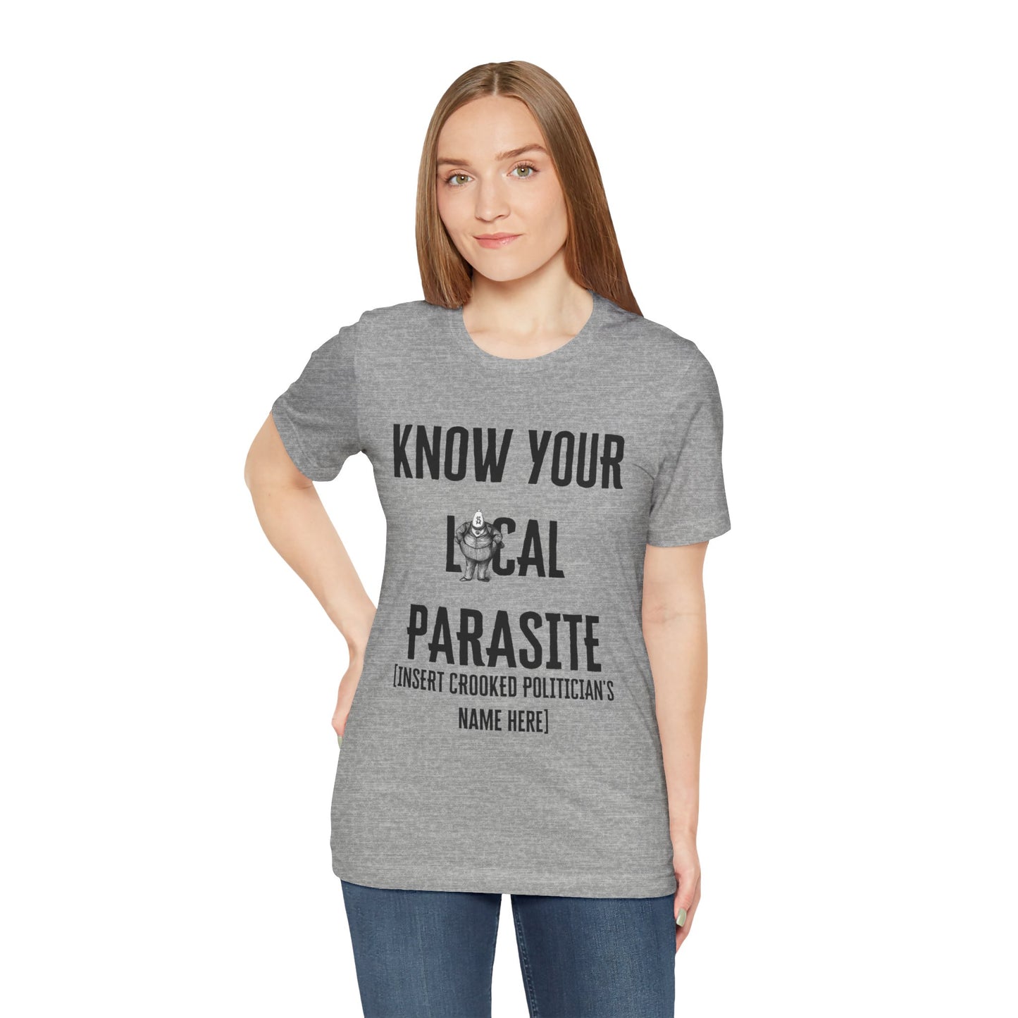 Know your local parasite ᚾ THE OFFBEAT RUNARS CO. Unisex Jersey Short Sleeve Tee