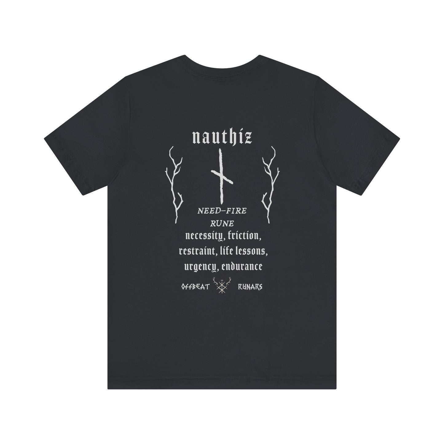 Nauthiz ᚾ THE OFFBEAT RUNARS CO. Unisex Jersey Short Sleeve Tee