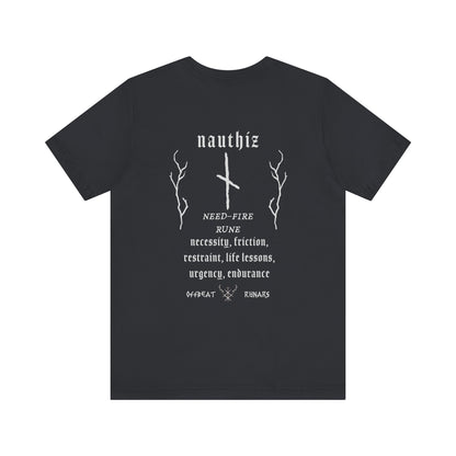 Nauthiz ᚾ THE OFFBEAT RUNARS CO. Unisex Jersey Short Sleeve Tee