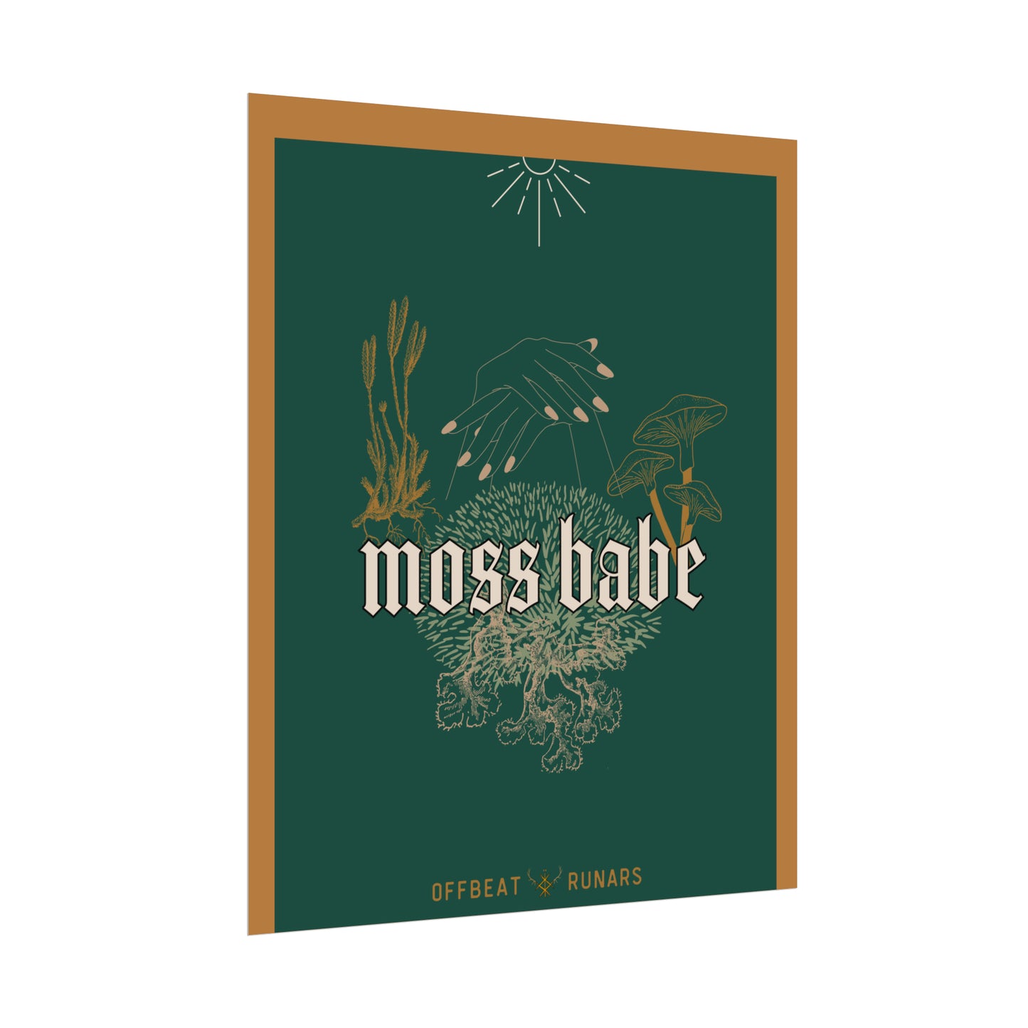 Moss babe Rolled Poster THE OFFBEAT RUNARS CO.