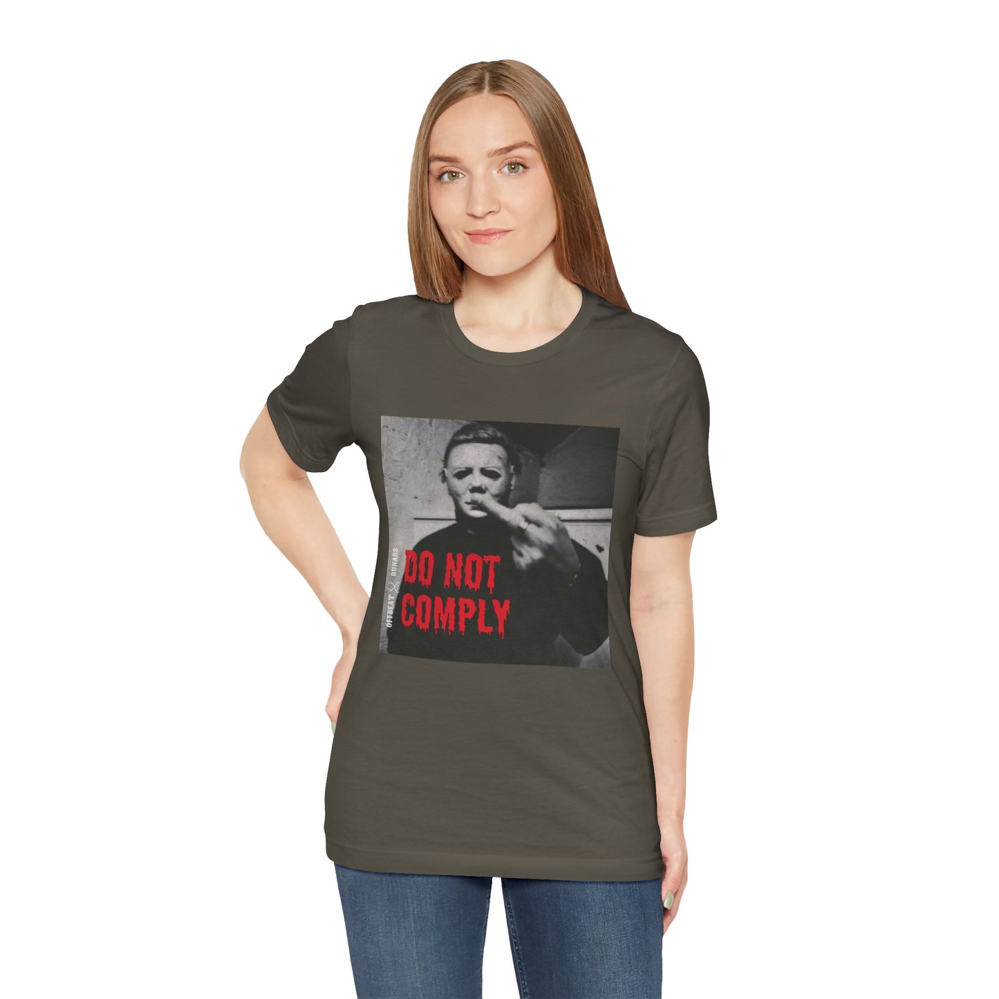 Do not comply ᚾ THE OFFBEAT RUNARS CO. Unisex Jersey Short Sleeve Tee