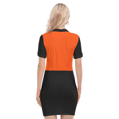 Robe à col polo Pumpkin pour femme