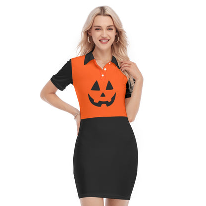 Robe à col polo Pumpkin pour femme