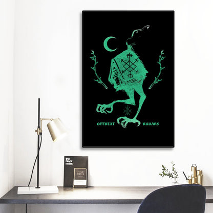 Baba Yaga Black Frame Mural