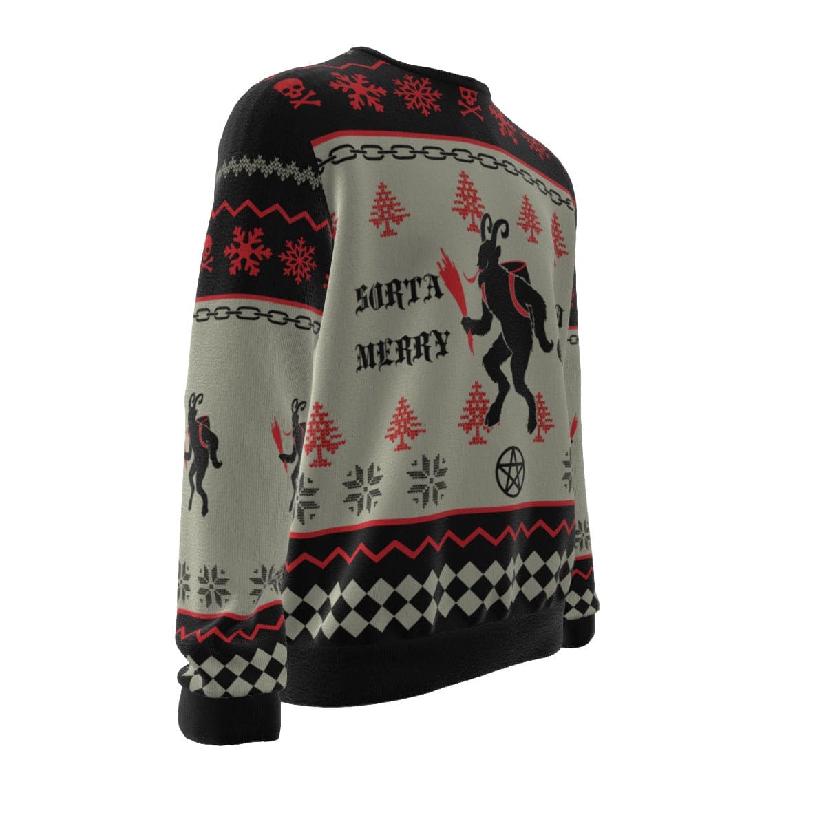 Sorta Merry Sorta Creepy Unisex O-neck Sweatshirt