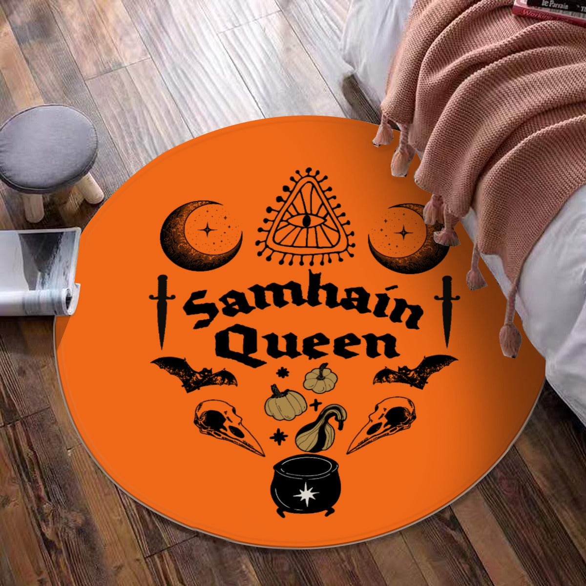 Samhain Queen Foldable round mat