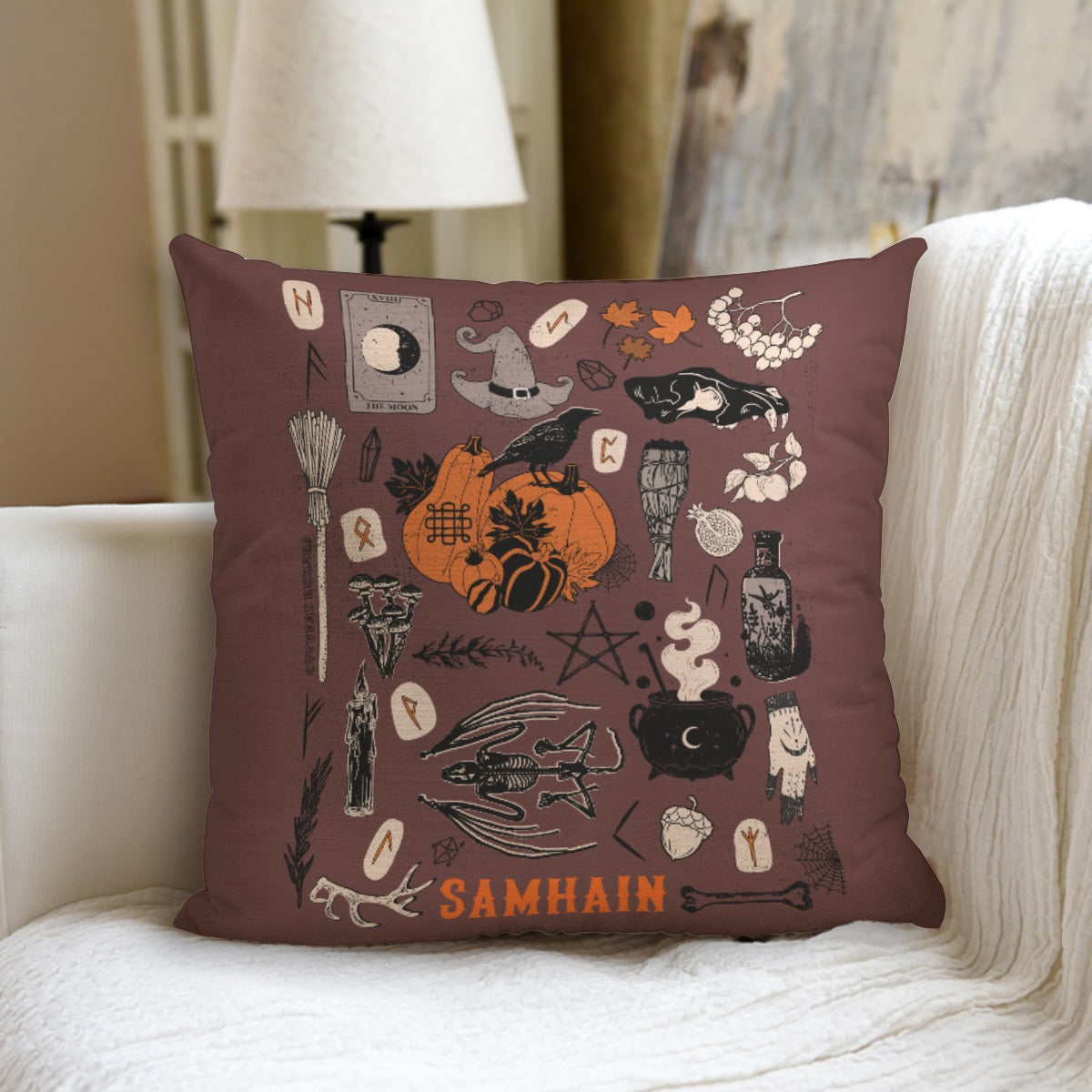 Samhain couch pillow with pillow Inserts