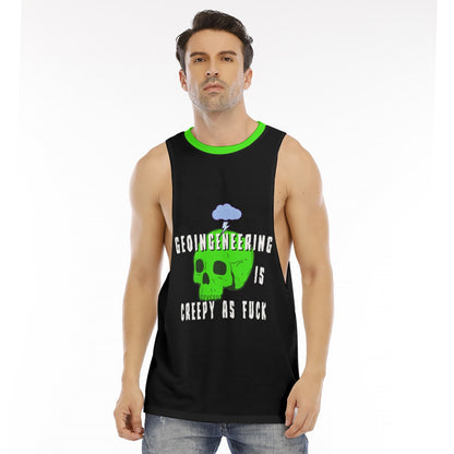 Geoingeneering is creepy as fxck Men's O-neck Long Tank Top