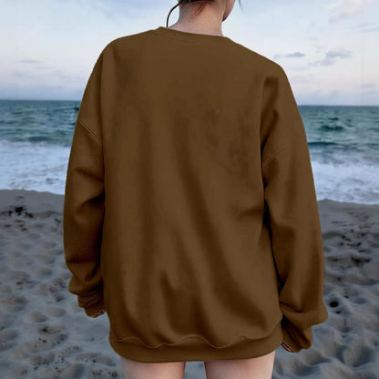 Women's Drop Shoulder Crew Neck Sweatshirt