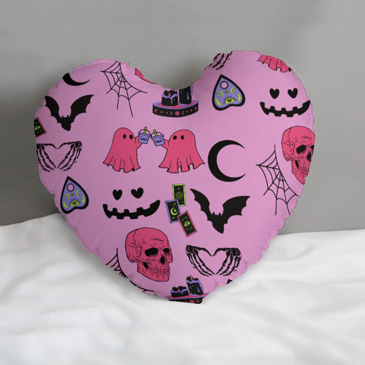 Spooky Witchy Heart-shaped pillow