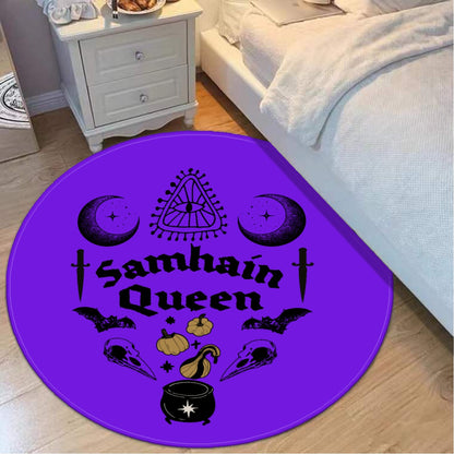 Samhain Queen Purple Foldable round mat