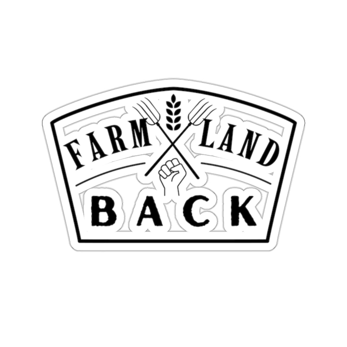 Farmland back Kiss-Cut Stickers ᚾ THE OFFBEAT RUNARS CO.