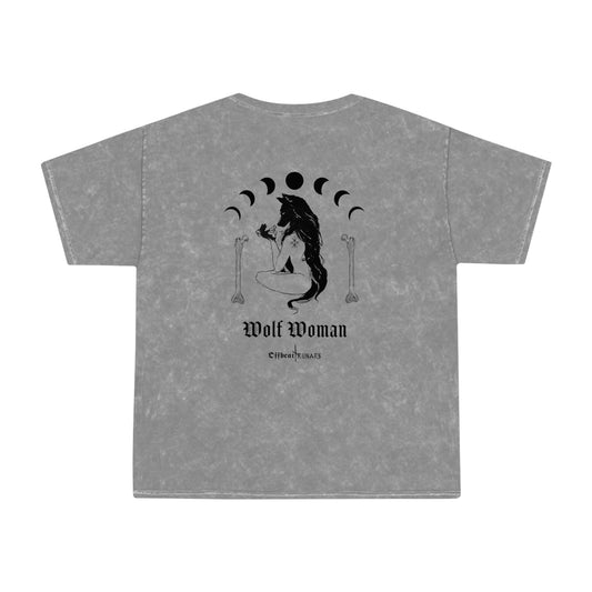 Wolf Woman Unisex Mineral Wash T-Shirt