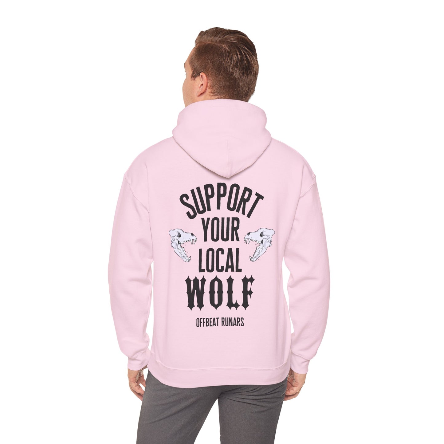 Support your local Wolf Unisex Heavy Blend™ Hooded Sweatshirt