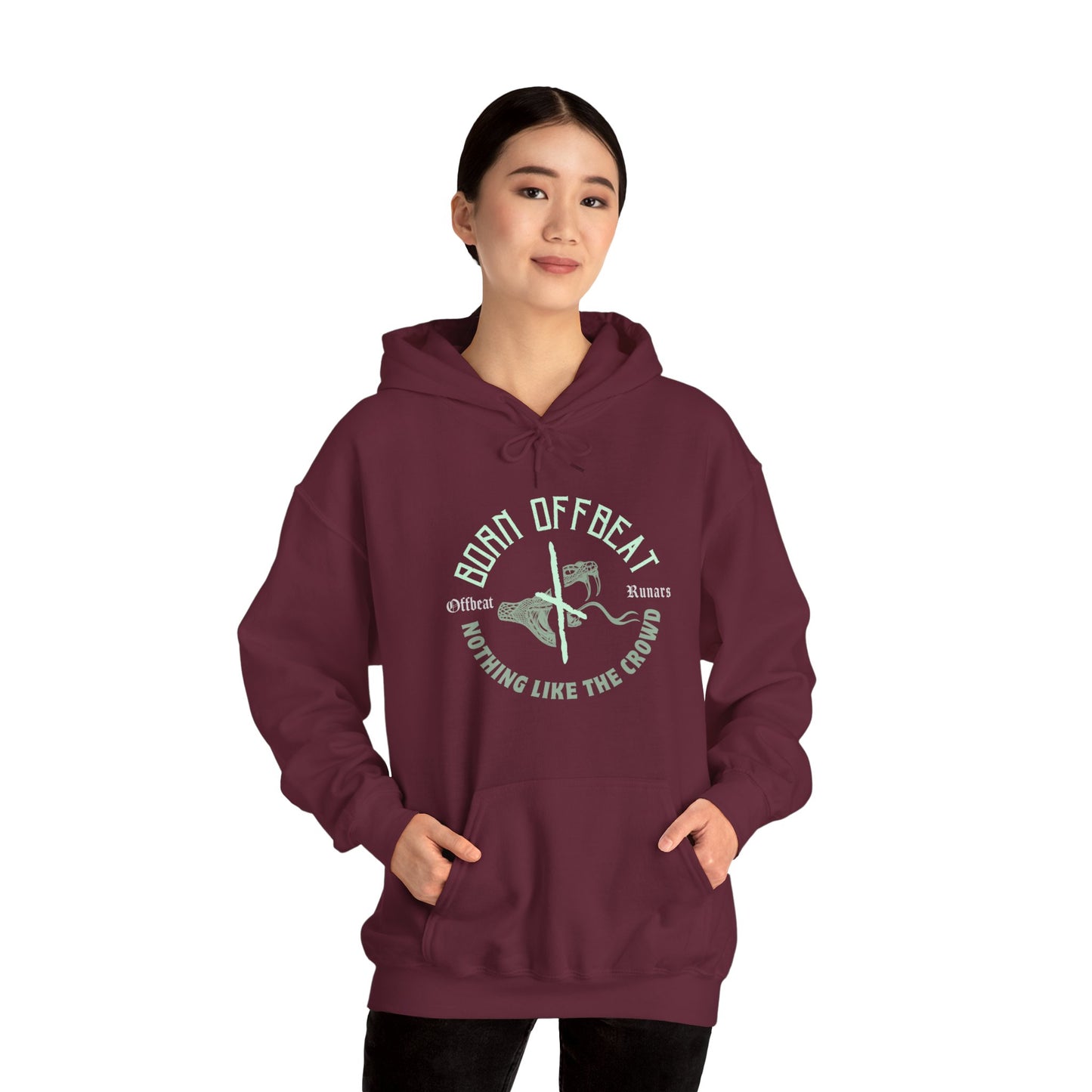 Nothing like the crowd ᚾ THE OFFBEAT RUNARS CO. Unisex Heavy Blend™ Hooded Sweatshirt