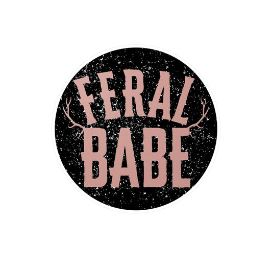 Feral babe Kiss-Cut Vinyl Decals ᚾ THE OFFBEAT RUNARS CO.