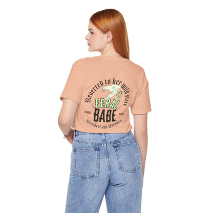 Feral babe ᚾ THE OFFBEAT RUNARS CO. Unisex Jersey Short Sleeve Tee