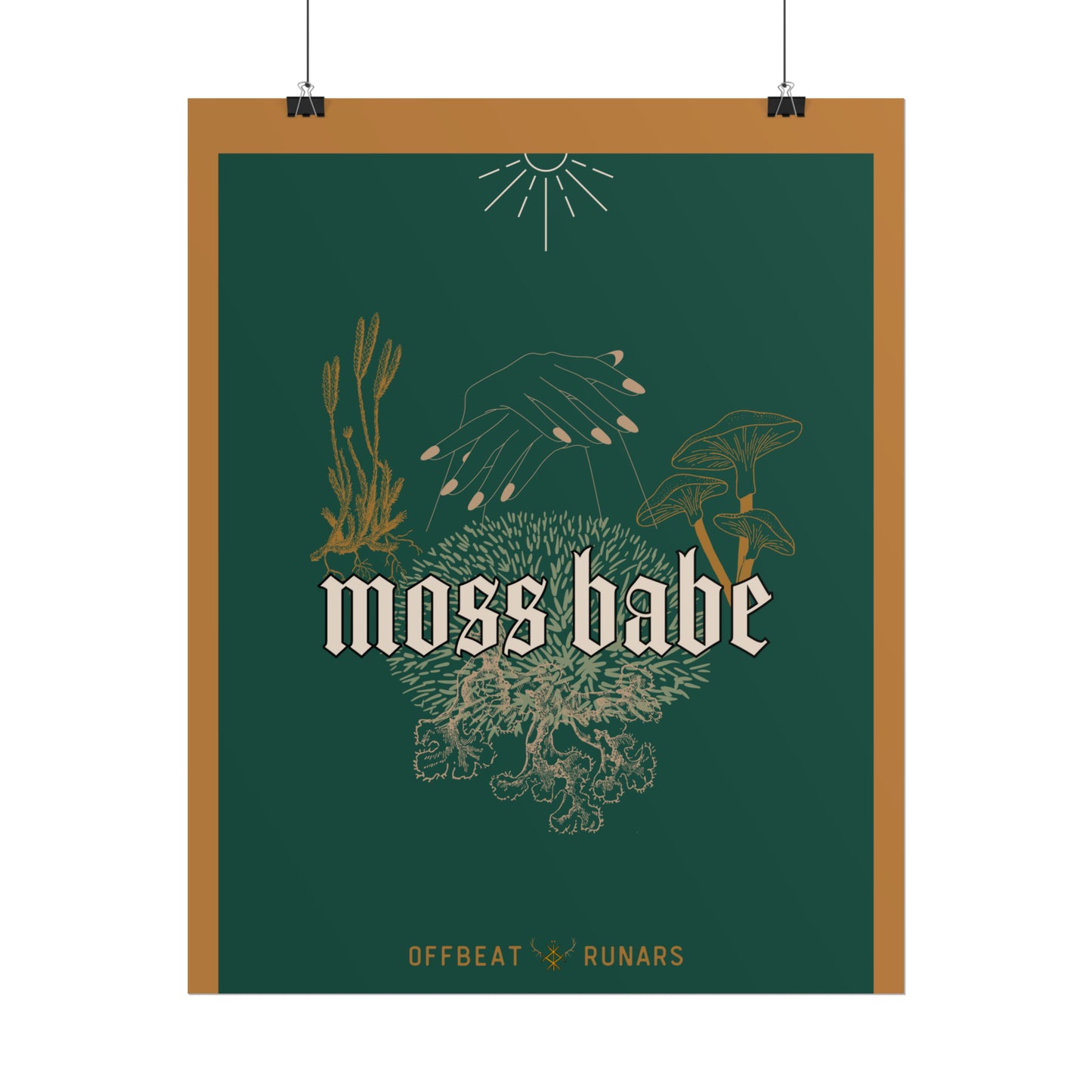 Moss babe Rolled Poster THE OFFBEAT RUNARS CO.