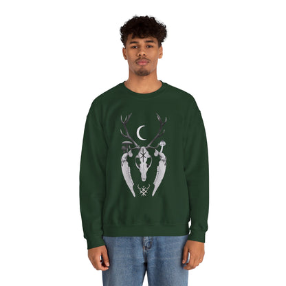 Hagalaz Wilderness ᚾ THE OFFBEAT RUNARS CO. Unisex Heavy Blend™ Crewneck Sweatshirt