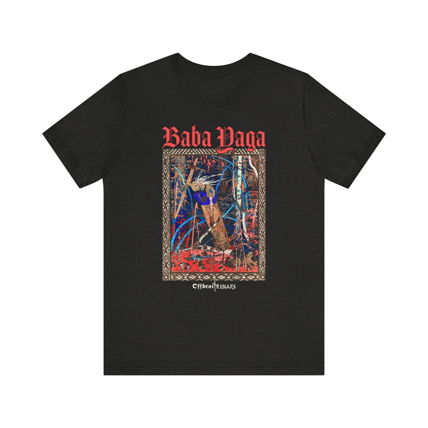 Baba Yaga ᚾ THE OFFBEAT RUNARS CO. Unisex Jersey Short Sleeve Tee