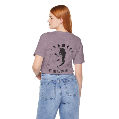 Wolf Woman ᚾ THE OFFBEAT RUNARS CO. Unisex Jersey Short Sleeve Tee