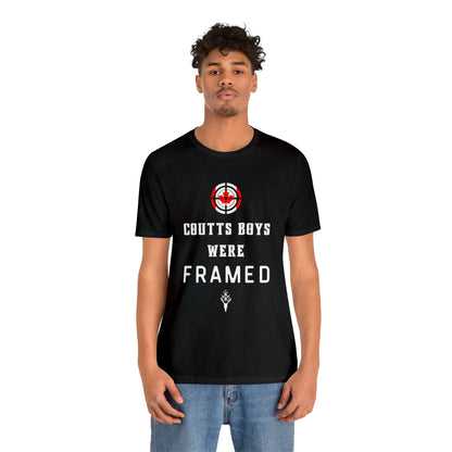 Coutts boys were framed ᚾ Freedom Convoy ᚾ THE OFFBEAT RUNARS CO. ᚾ Unisex Short Sleeve Tee