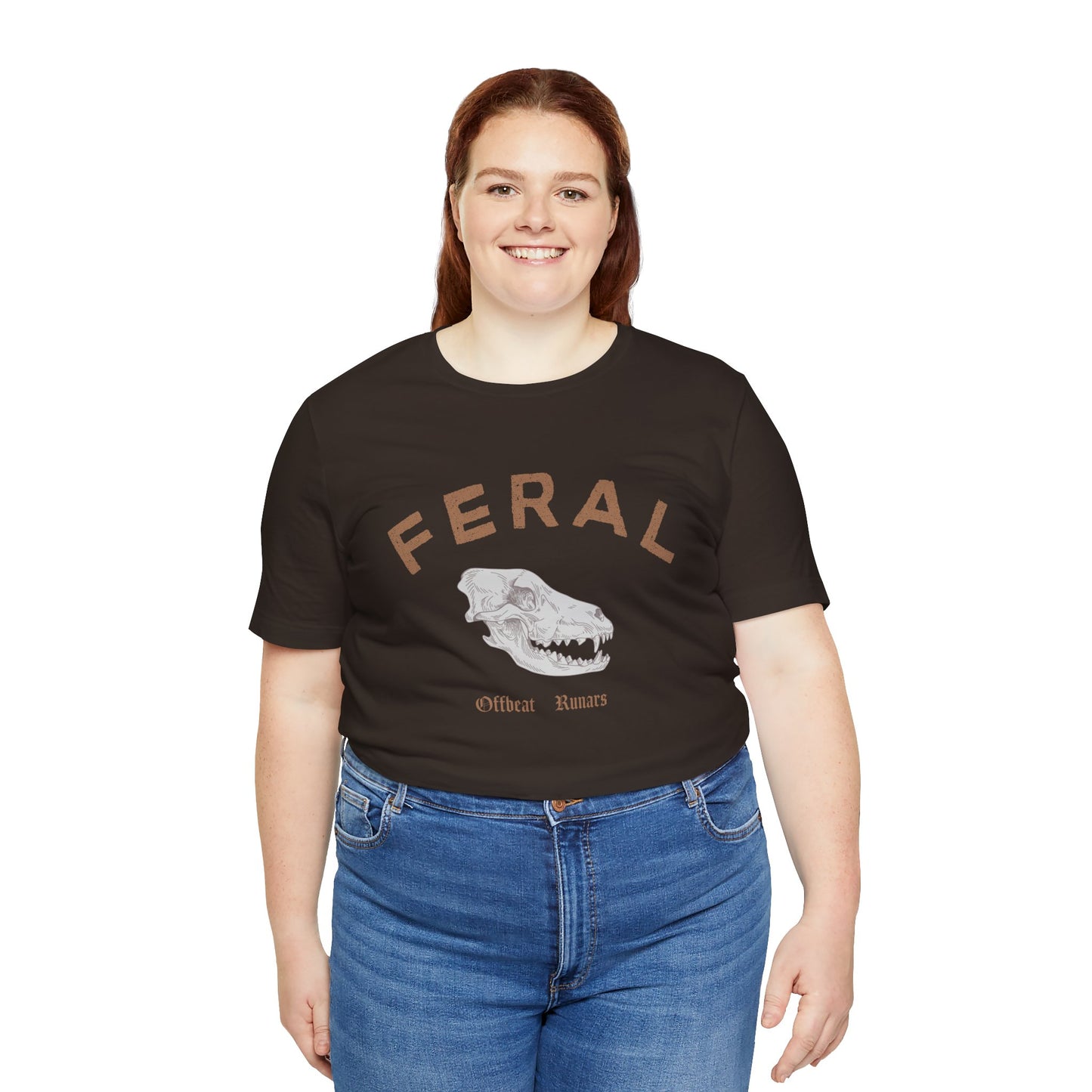 Stay feral ᚾ THE OFFBEAT RUNARS CO. Unisex Jersey Short Sleeve Tee