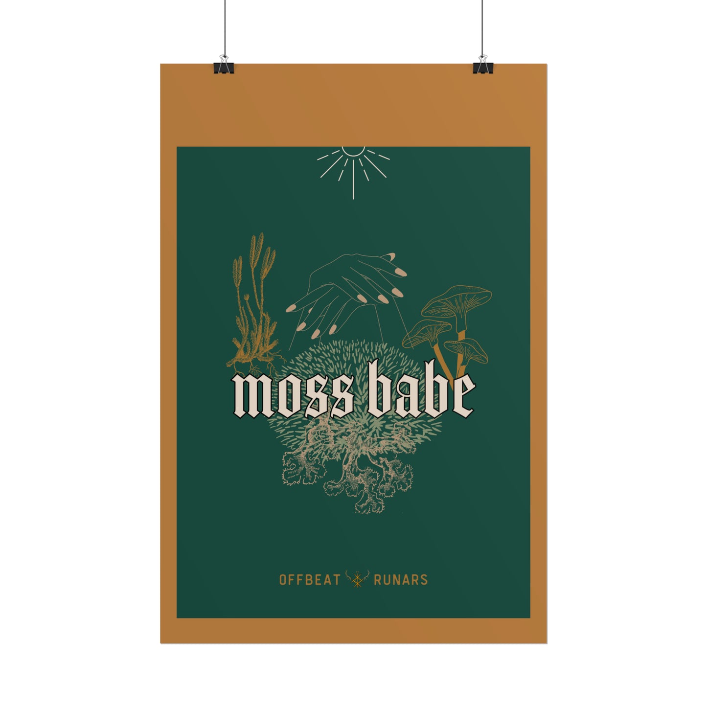 Moss babe Rolled Poster THE OFFBEAT RUNARS CO.