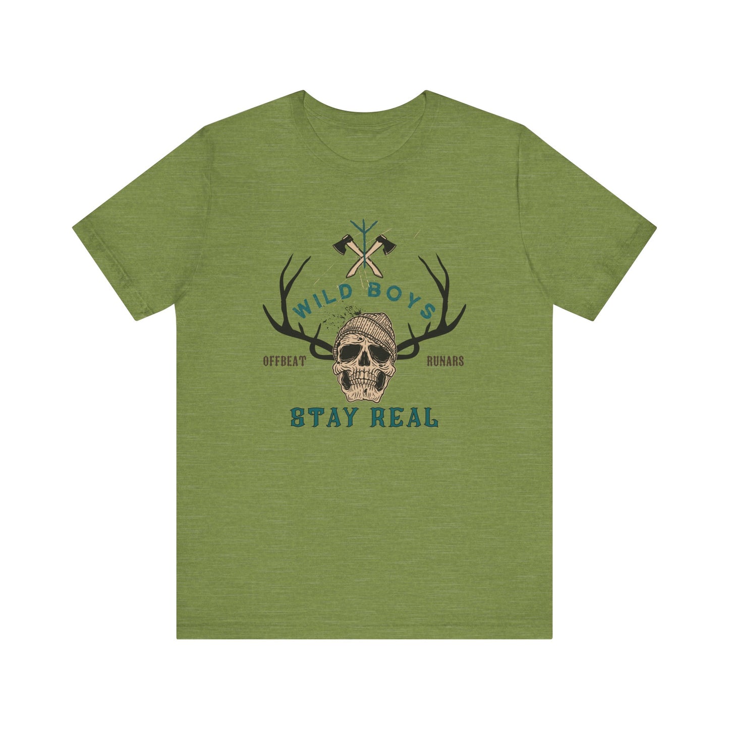 Wild boys stay real ᚾ THE OFFBEAT RUNARS CO. Unisex Jersey Short Sleeve Tee