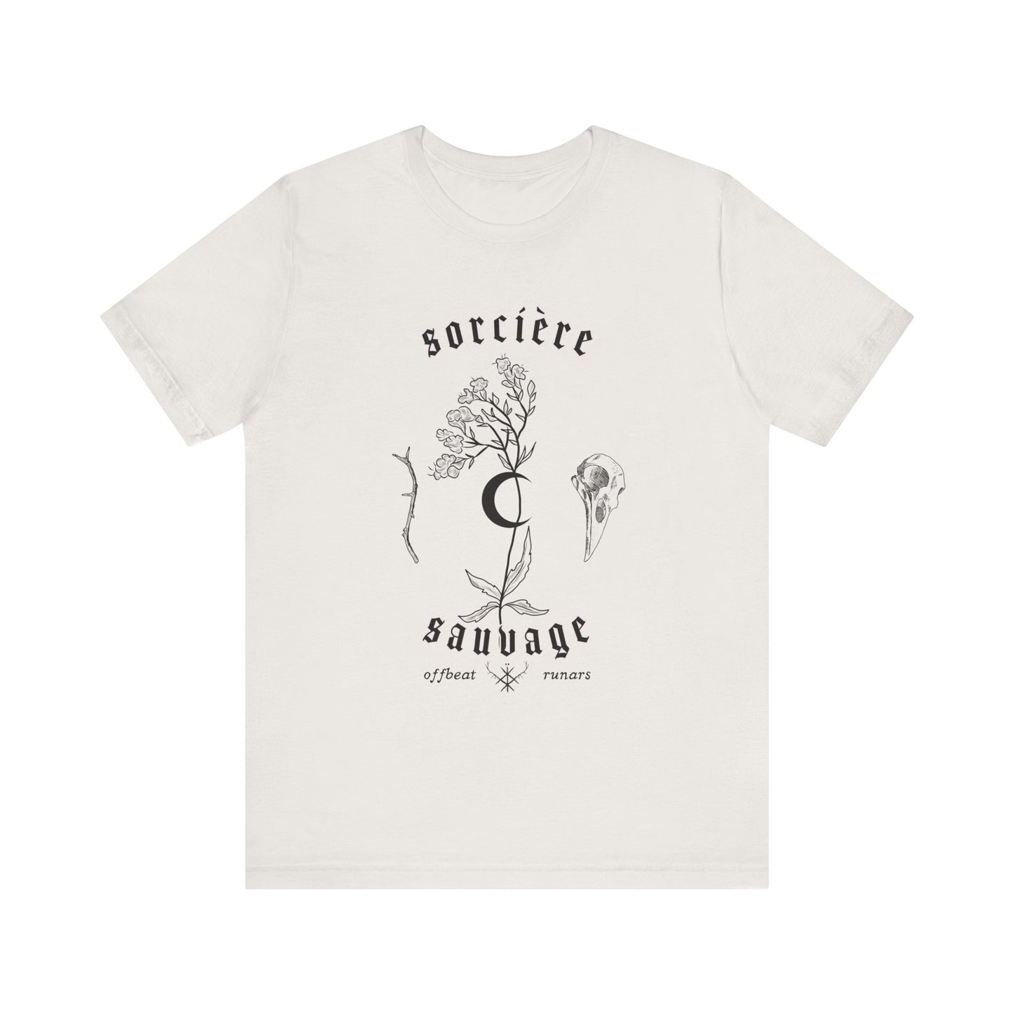 Sorcière sauvage ᚾ THE OFFBEAT RUNARS CO. Unisex Jersey Short Sleeve Tee