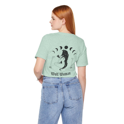 Wolf Woman ᚾ THE OFFBEAT RUNARS CO. Unisex Jersey Short Sleeve Tee