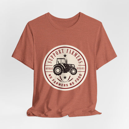 Support our farmers vintage ᚾ THE OFFBEAT RUNARS CO. Unisex Jersey Short Sleeve Tee