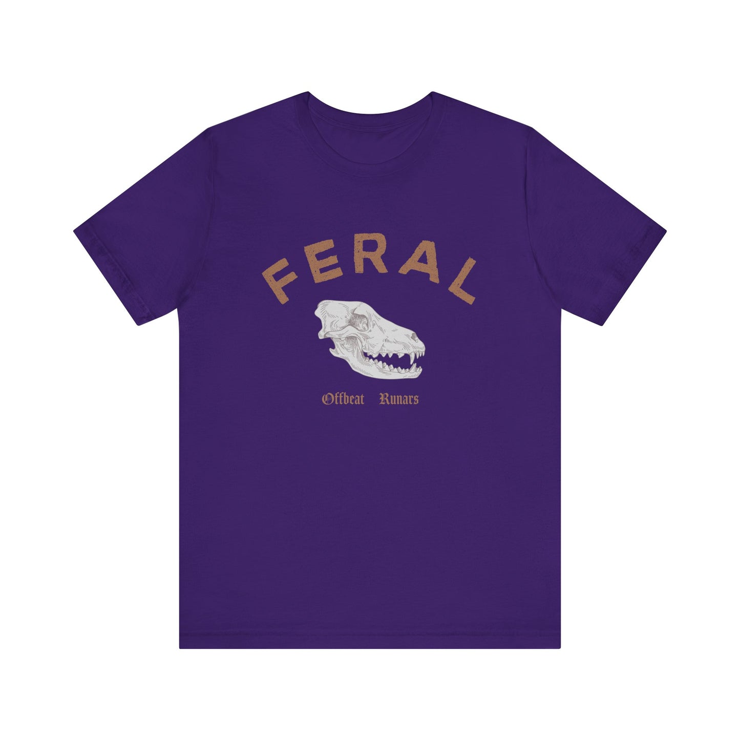 Stay feral ᚾ THE OFFBEAT RUNARS CO. Unisex Jersey Short Sleeve Tee