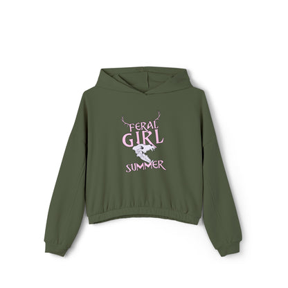 Feral Girl Summer Women's Cinched Bottom Hoodie