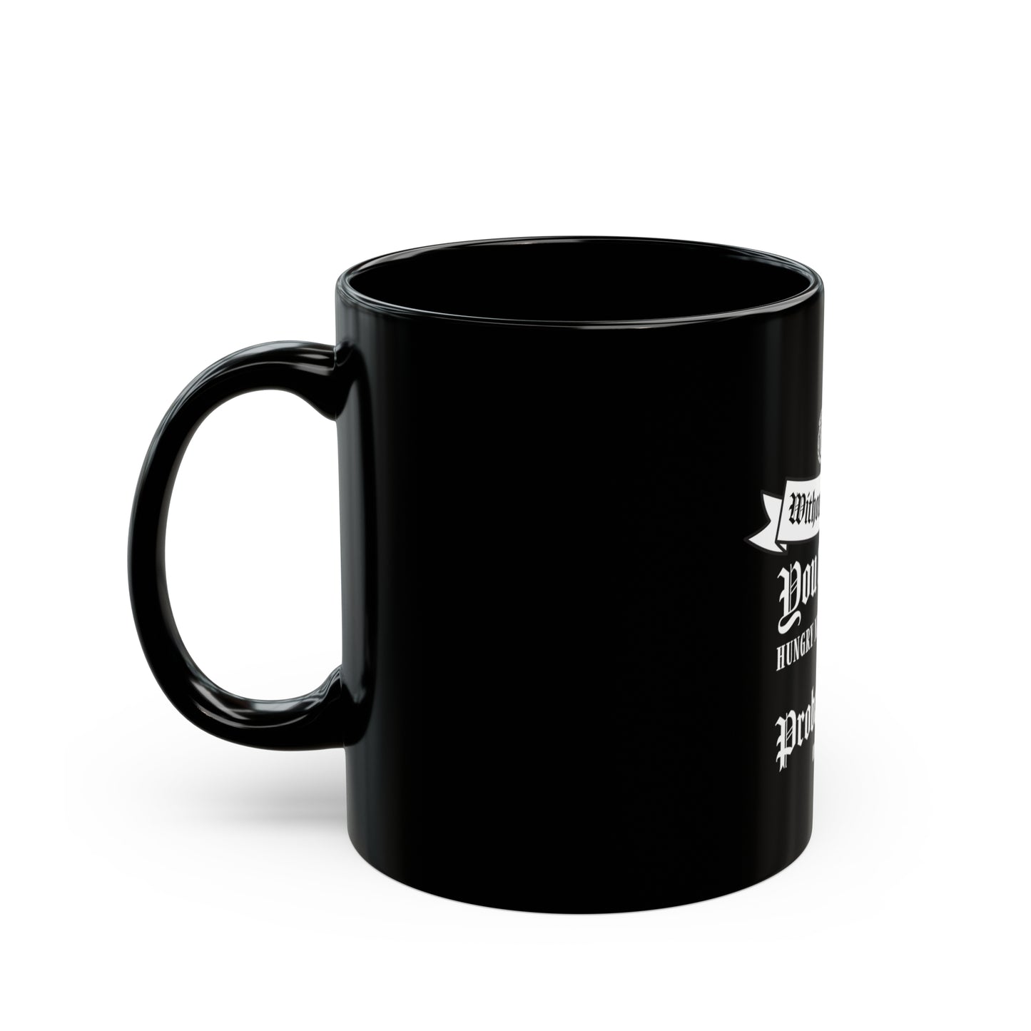 Without the farmer... Black Mug 11 oz ᚾ THE OFFBEAT RUNARS Co.