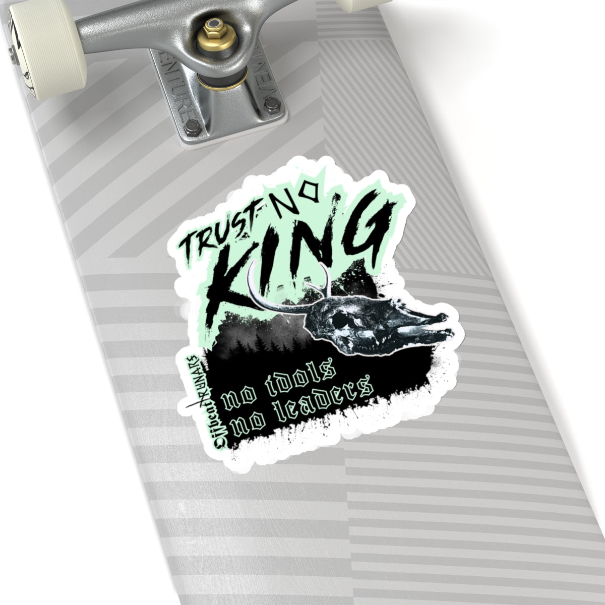 Trust No King Kiss-Cut Stickers ᚾ THE OFFBEAT RUNARS CO.