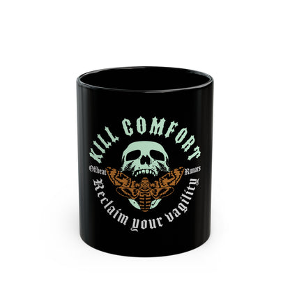 Kill Comfort Black Mug 11 oz ᚾ THE OFFBEAT RUNARS Co.