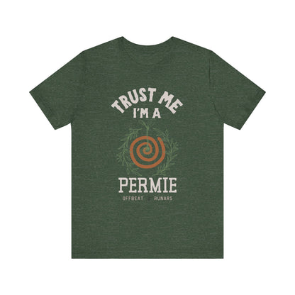 Trust me, I'm a permie ᚾ THE OFFBEAT RUNARS CO. Unisex Jersey Short Sleeve Tee