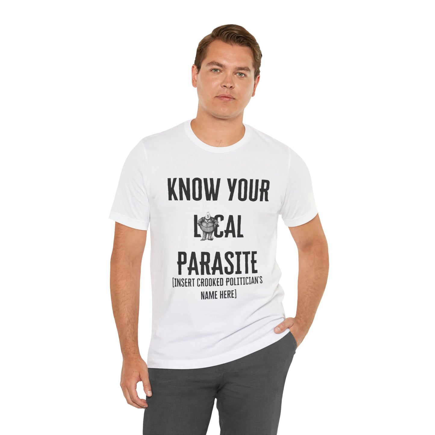 Know your local parasite ᚾ THE OFFBEAT RUNARS CO. Unisex Jersey Short Sleeve Tee